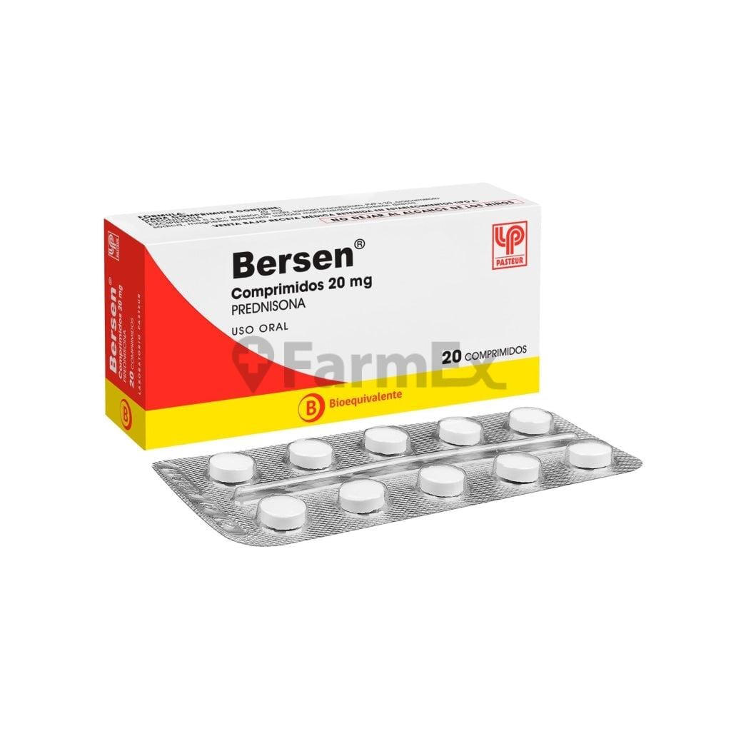 Bersen 20 mg x 20 comprimidos susc-1 de 6 meses Farmex-Suscripciones-Persistente